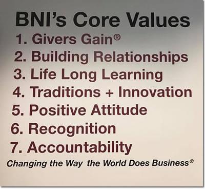 BNI Northwest Core Values